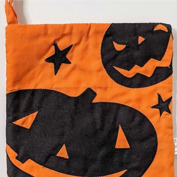 Cotton Halloween Quilted Potholders Set Of Two - Picture 3 of 5